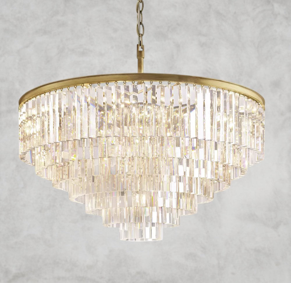 1920s Odeon Round Chandelier 20", 32", 44"